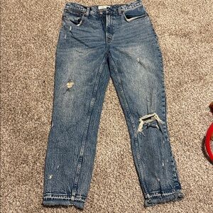 Abercrombie & Fitch Distressed Blue Jeans